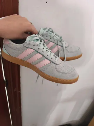Adidas Bambas Mujer Gris y Rosa
