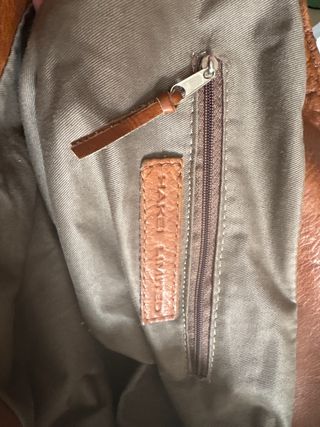 Bolso piel Hakei marrón