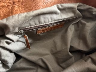 Bolso piel Hakei marrón