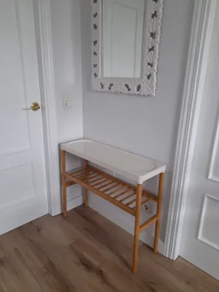 Estantería Nórdica bambú y metal