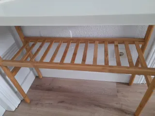 Estantería Nórdica bambú y metal