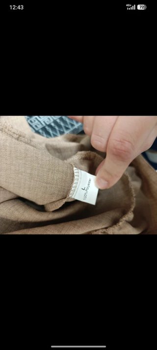 Vestito beige con volant taglia L