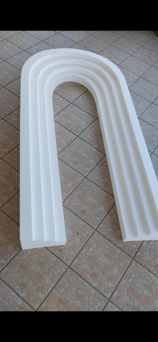 Set 3 Cilindri Polistirolo Nero 80x40 70x33 60x25