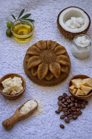 Jabón artesanal de café