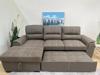 Sofá Cama Chaise Longue FARRAR 256cm
