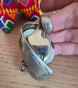 Colgante vintage piedra natural plata