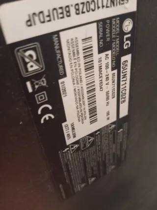LG 65 UN711C0ZB TV pantalla rota tolodemas perfect