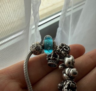 Pandora Cristal Murano Azul Original