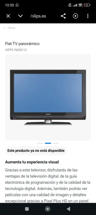 Televisor Philips 42' pulgadas