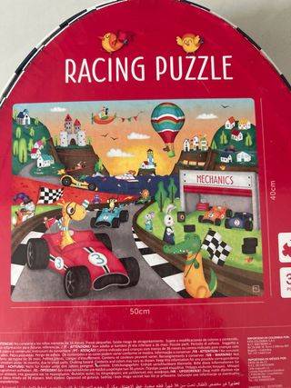 Puzzle Carreras Animales 36 Piezas +4 Años
