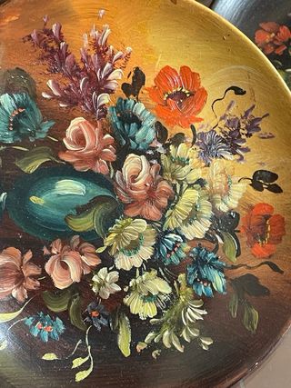 2 Quadri in ceramica  Dipinti a Mano - Fiori