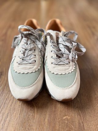 Ténis Bimba y Lola bege/verde tam 36