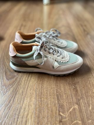 Ténis Bimba y Lola bege/verde tam 36