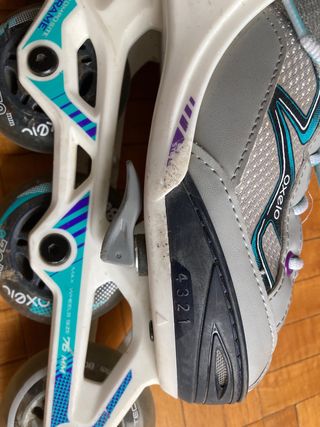 Patines en línea Oxelo Talla 34-37 Azul/Gris