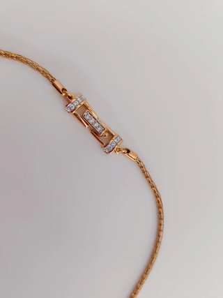 Collar Swarovski Dorado