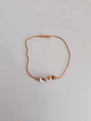 Collar Swarovski Dorado