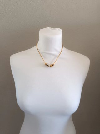 Collar Swarovski Dorado