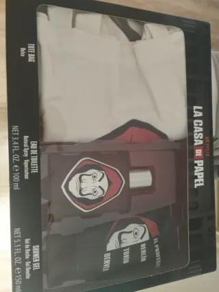 Pack La Casa de Papel: Perfume, Gel y Bolsa