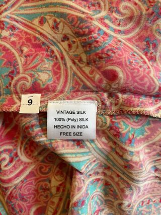 Kimono largo estampado paisley