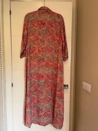 Kimono largo estampado paisley