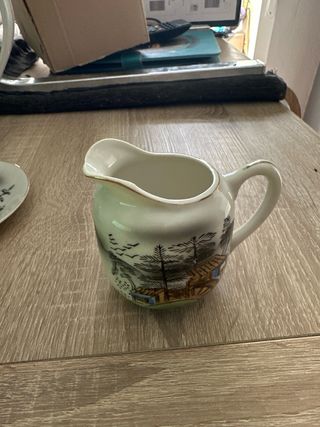 Juego de té porcelana estilo asiático