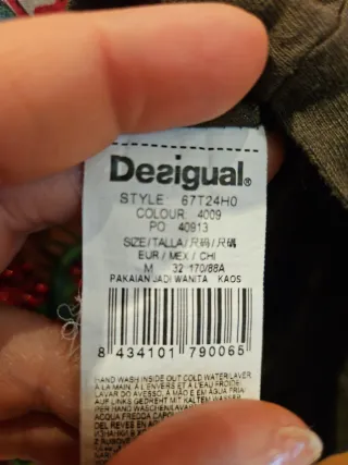 Camiseta Desigual Talla M Estampado Floral