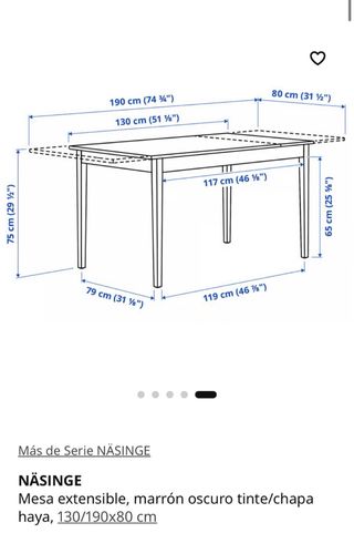 Mesa de comedor Nasinge