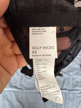 Top encaje transparente Hollister Talla XS