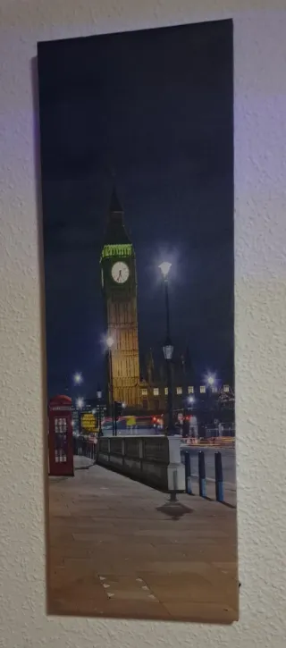 Cuadro ligero con luz Big Ben