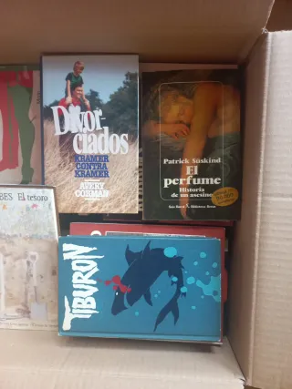 Caja de 75 libros. Ediciones anteriores a 1990