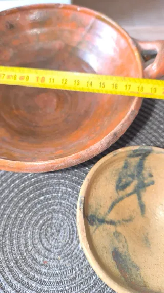 Juego de 5 cazuelas de barro cocido
