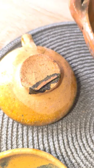 Juego de 5 cazuelas de barro cocido