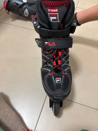 Patines en línea Fila negros y rojos