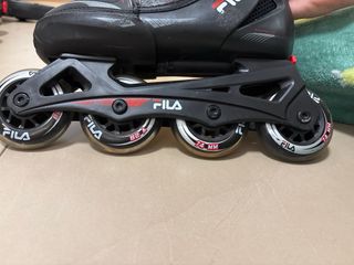 Patines en línea Fila negros y rojos