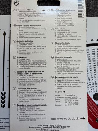 Disco Calculador para Tejer Prym