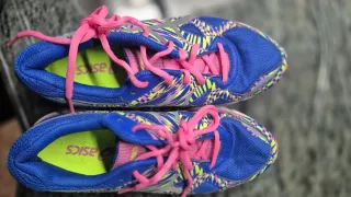 Deportivas Asics Mujer Azul y Rosa