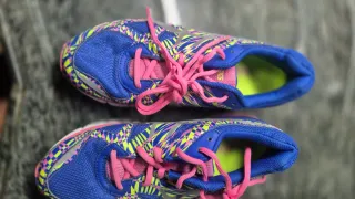 Deportivas Asics Mujer Azul y Rosa