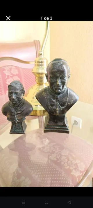 Bustos Juan Pablo II y Benedicto XVI