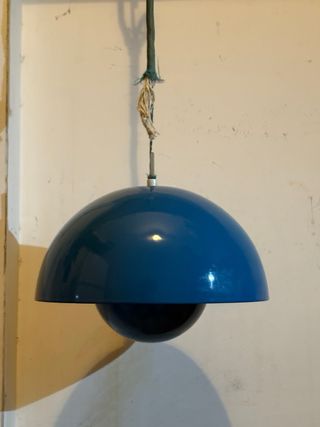 Lampada Flowerpot VP1 Verner Panton Blu