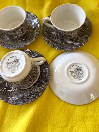 Juego café Pontesa 5 tazas y 6 platos