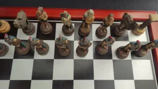 Ajedrez de colección figuras romanas