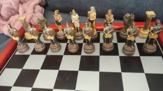Ajedrez de colección figuras romanas