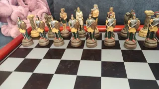 Ajedrez de colección figuras romanas