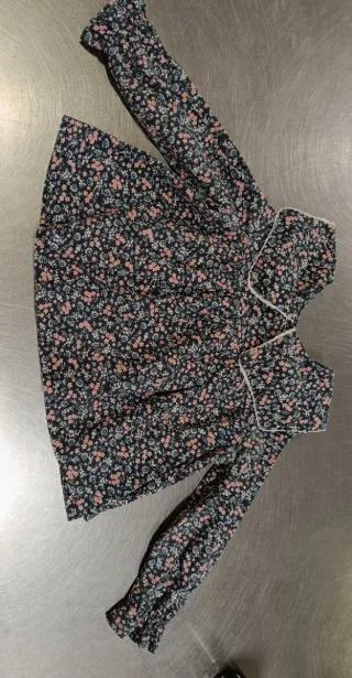 Blusa niña manga larga floral
