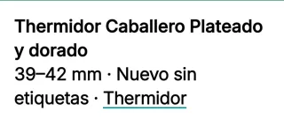 Reloj Thermidor Acero y Oro 50m