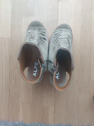 Botines de verano piel y ante. Talla 37