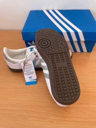 Adidas Samba Plateadas Talla 38