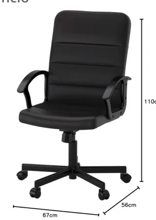 Silla de oficina Ikea negra