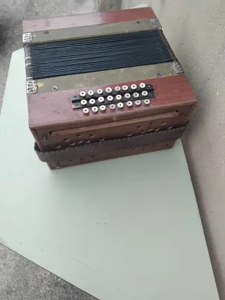 Antiguo acordeón de botones