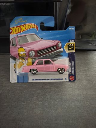 Hotwheels Los Simpsons Coche Familiar Rosa